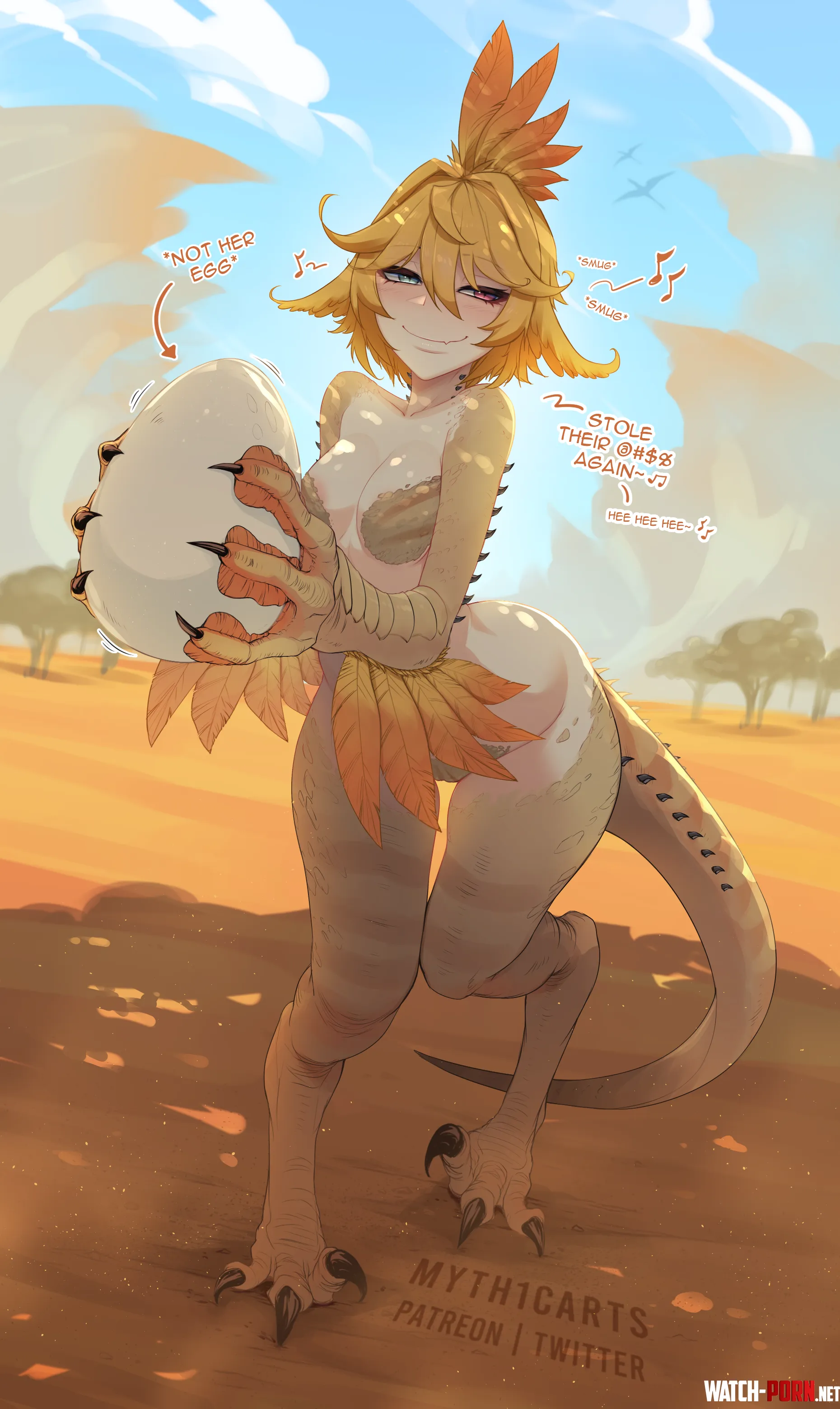 Need to help her lay her own egg (myth1carts) by Cream77700