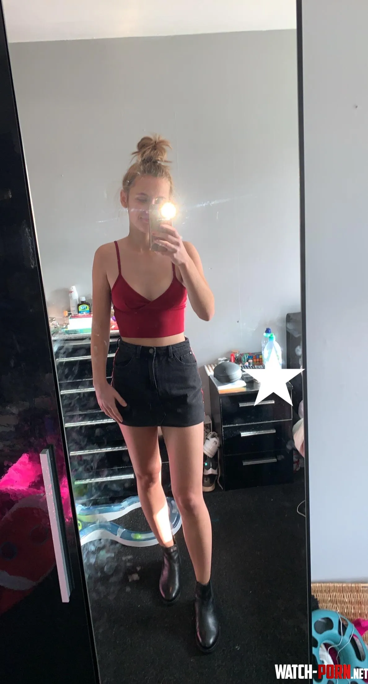 tight top and a short skirt >>> by hottiex7