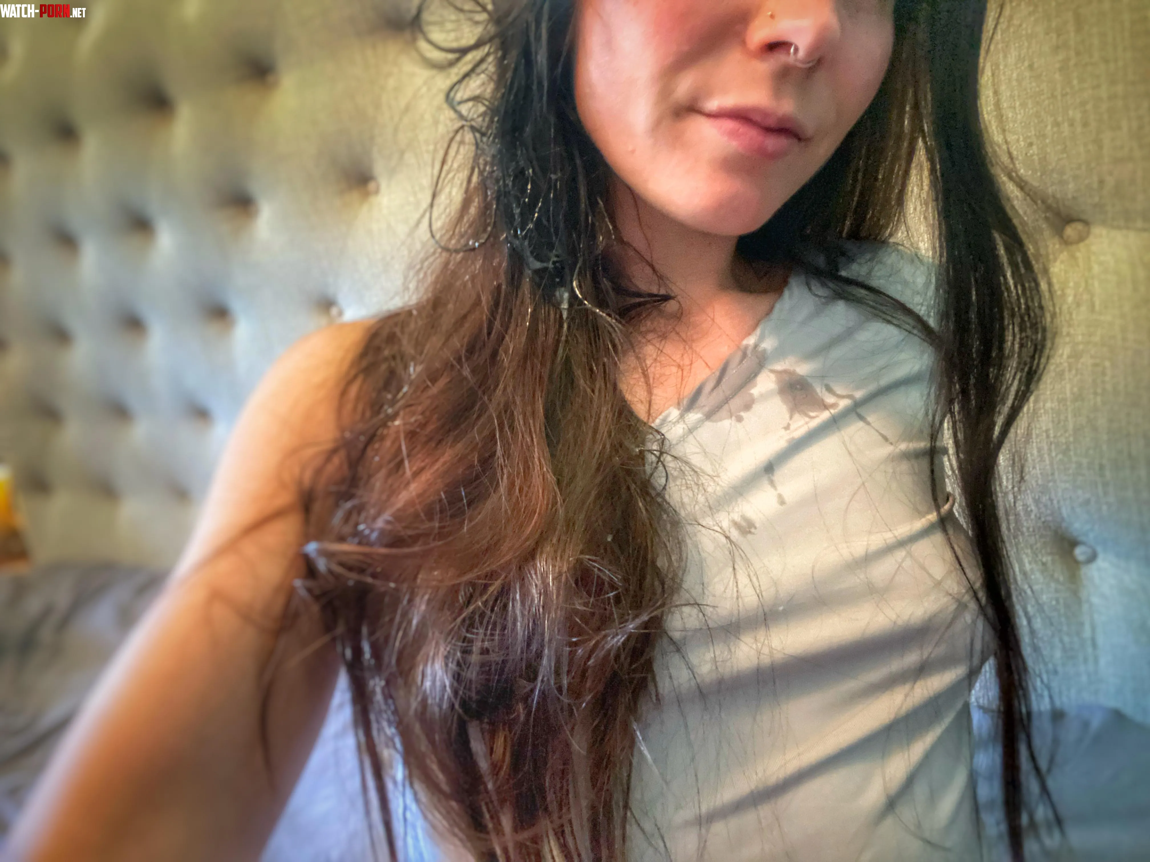 My hair is glued with cum by ctsharing