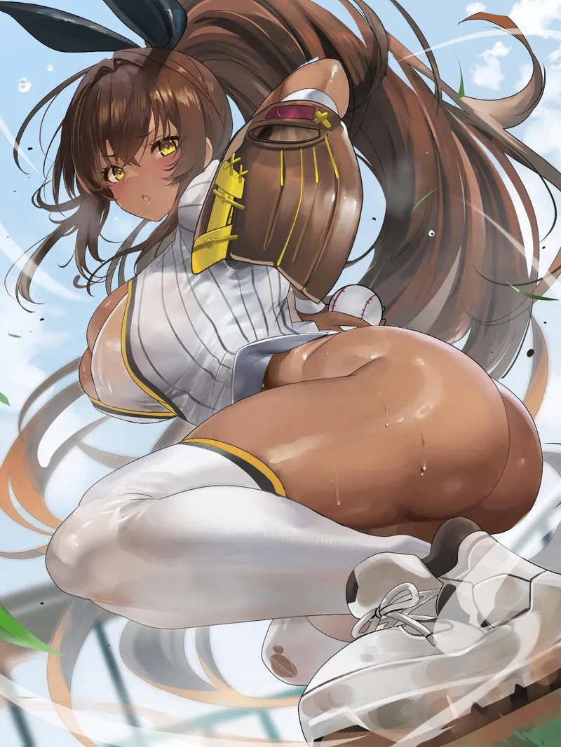 Thumbnail Dive into the World of Noir Pitching in Dekaihentai Art by -Zeneryth-