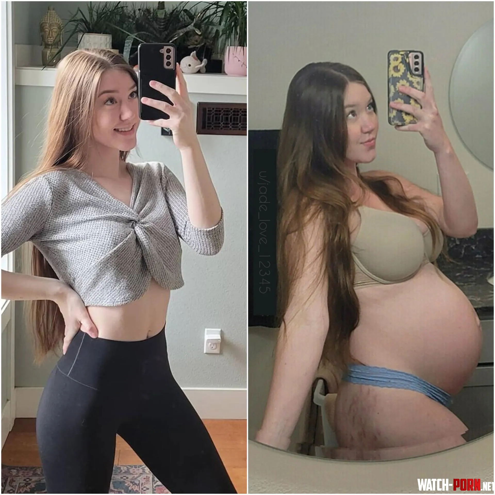 Before and after getting pregnant by jade_love_12345