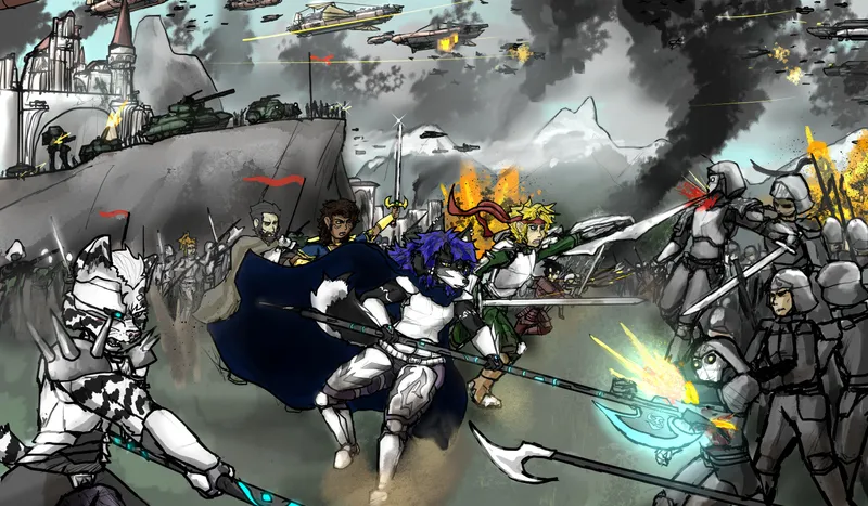 Thumbnail Bold melee charge during a massive siege by SkyHunter95