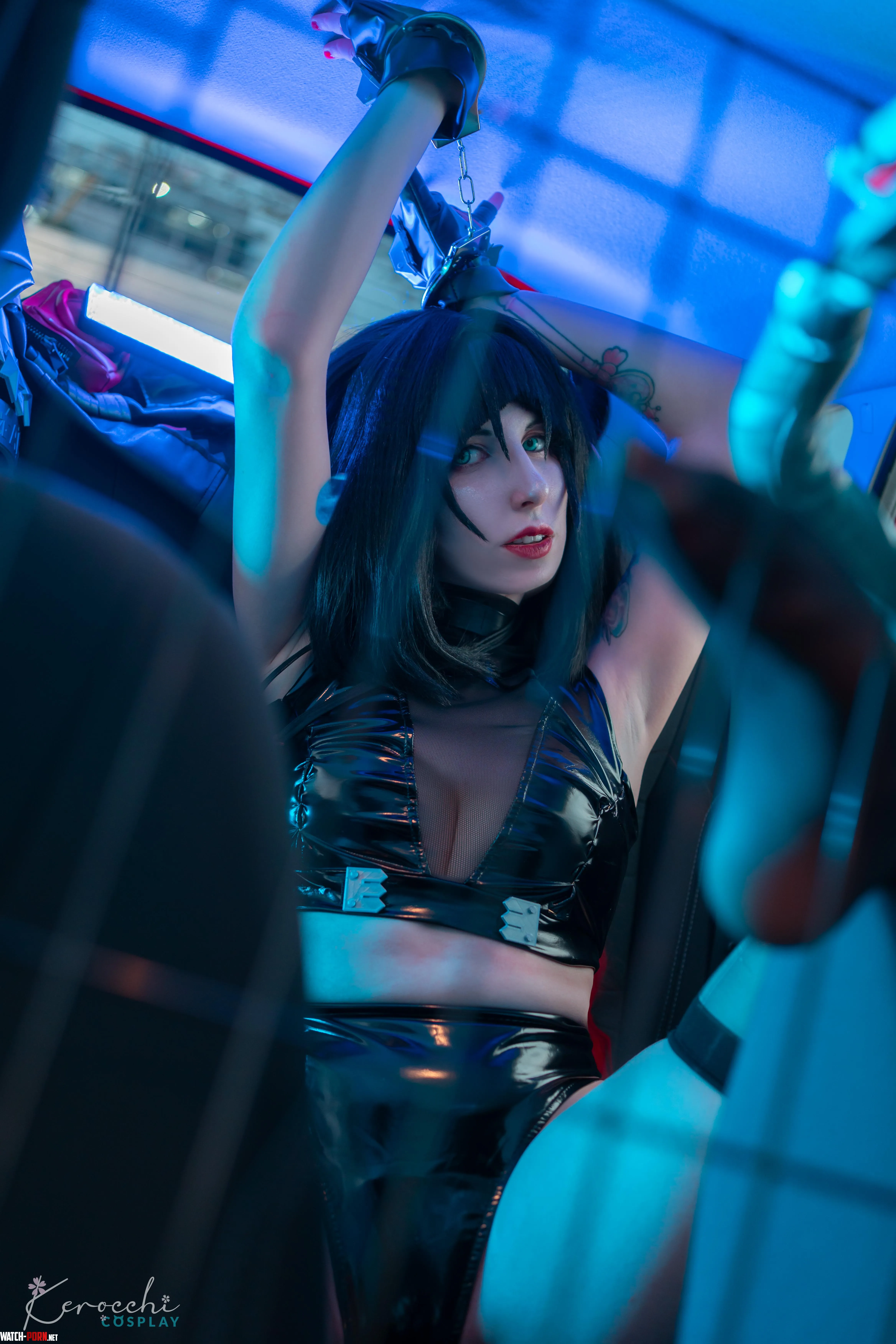 Jane Doe in the police car ~ Zenless Zone Zero cosplay by Kerocchi by kerocchi