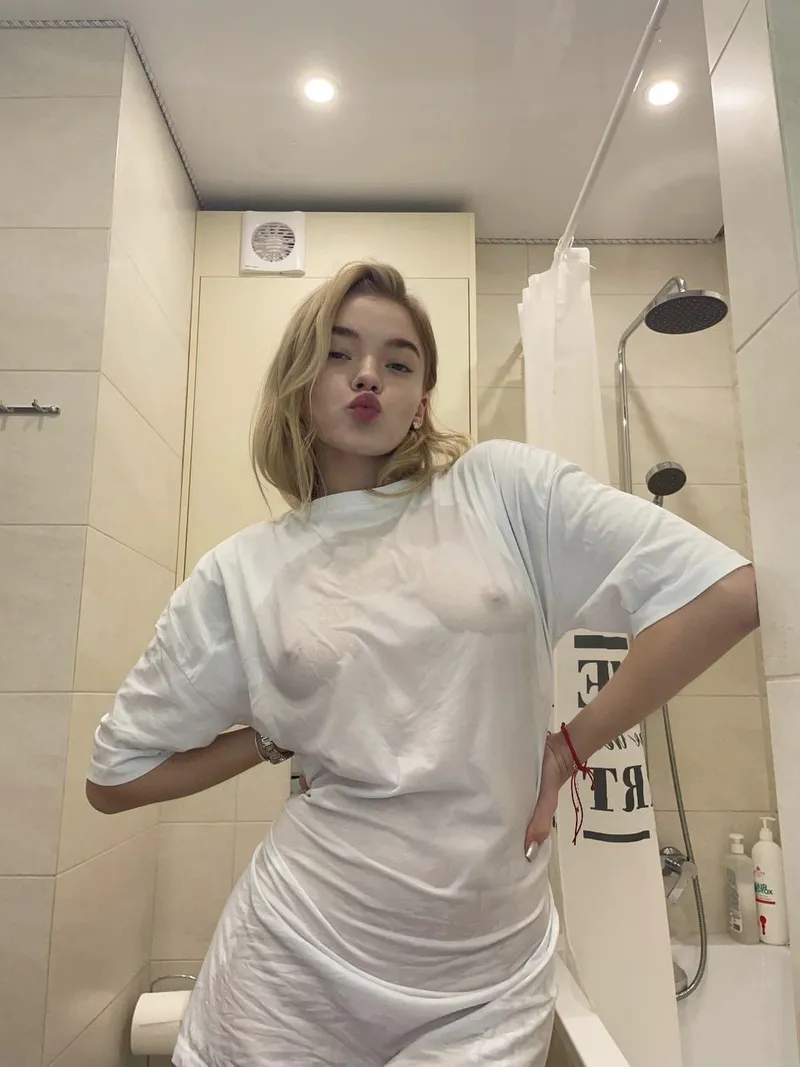 Thumbnail Accidentally Wet T-Shirt Fashion by CandleWink | seethru