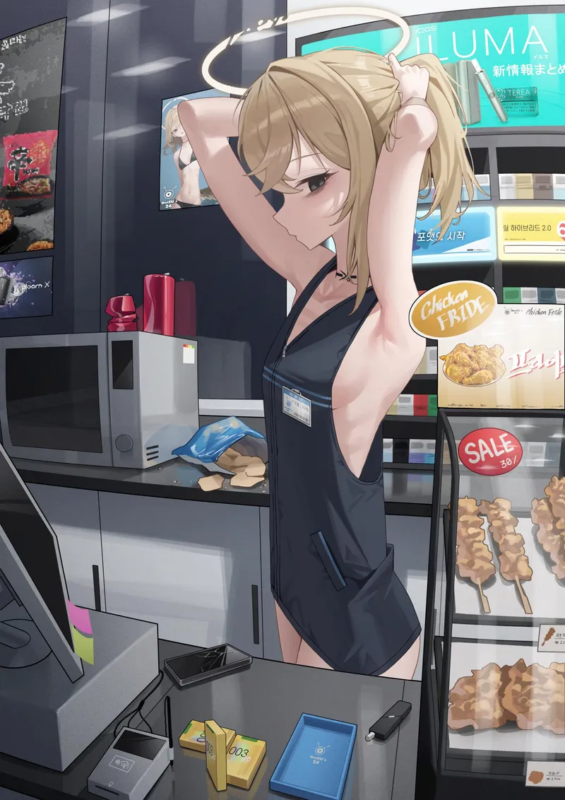 Thumbnail Dive into the World of animearmpits: Cashier's Provocative Tale by A_MASSIVE_PERVERT