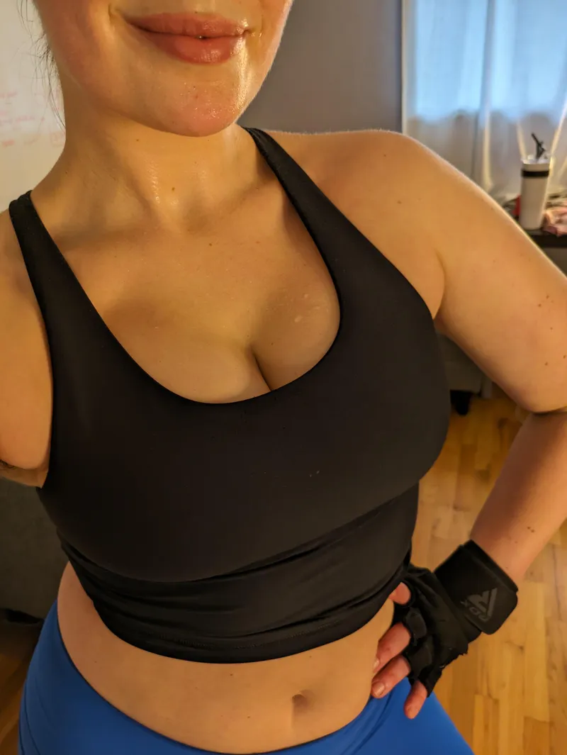 Thumbnail Cooling Down with a Cleavage Snap by katierose365