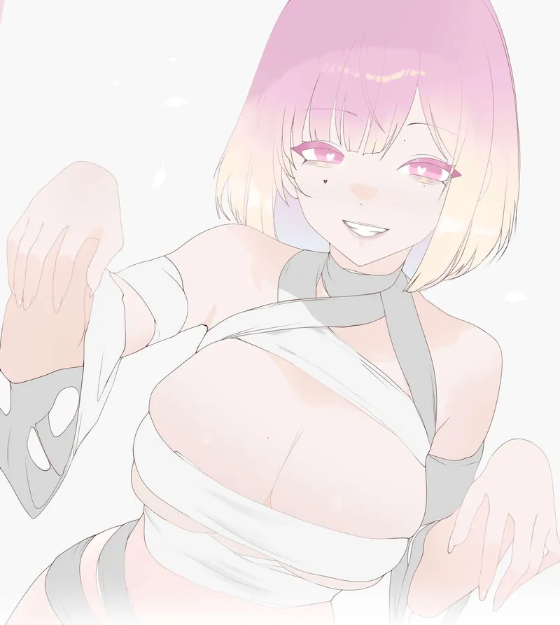 Thumbnail OC Slutty pink haired girl with massive titties by 123sailor | animemidriff
