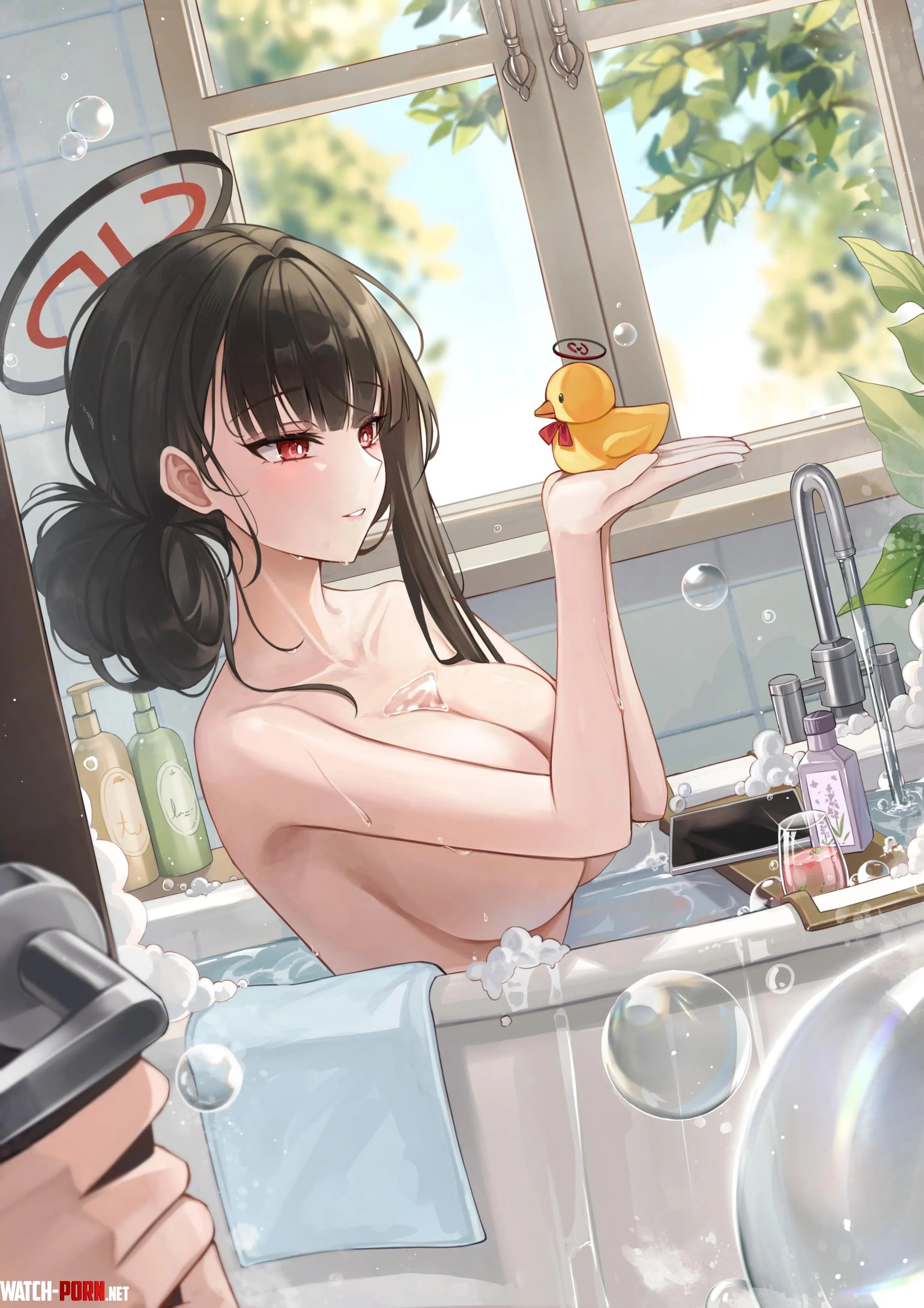 Rio really likes her rubber duck by marxsander2016