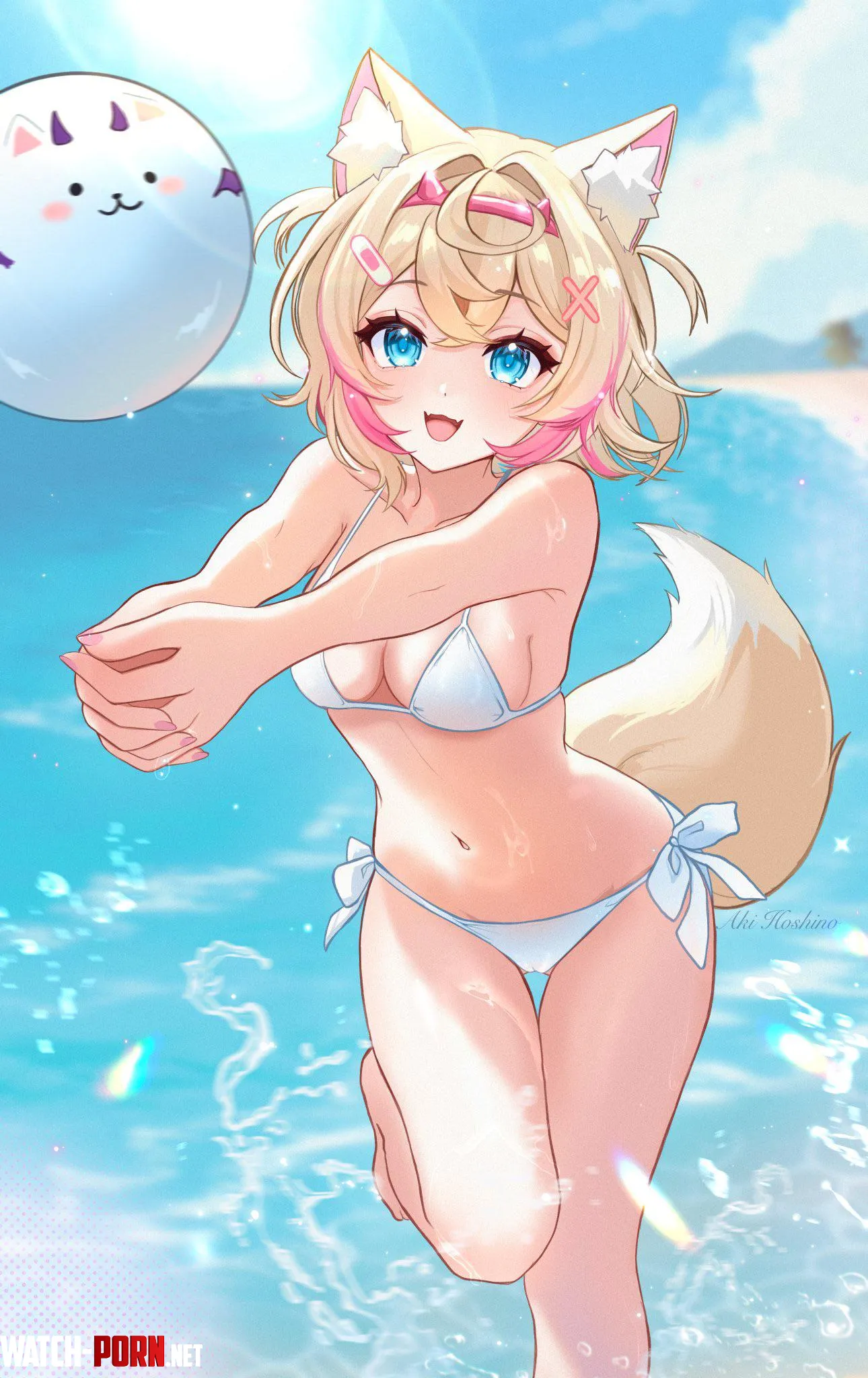 Summer Mococo [Hololive] (aki hoshino) by A_MASSIVE_PERVERT