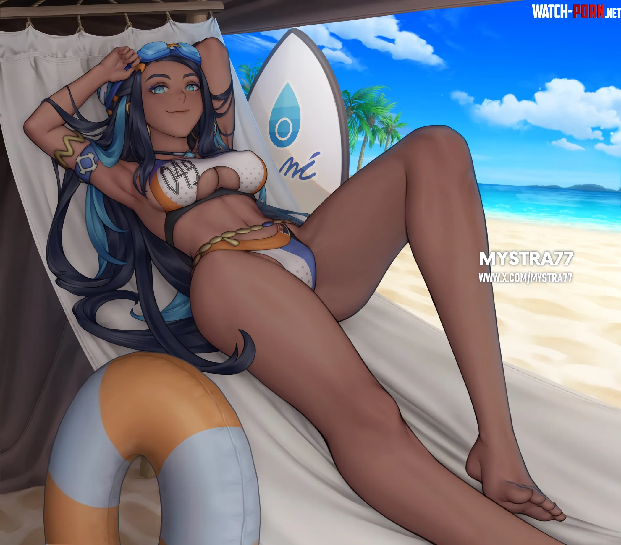 Lazy Nessa [Pokemon] by A_MASSIVE_PERVERT