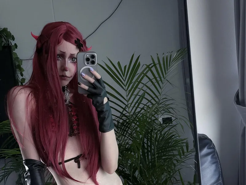 Thumbnail red hair with a little devil element by kawaiiipunk