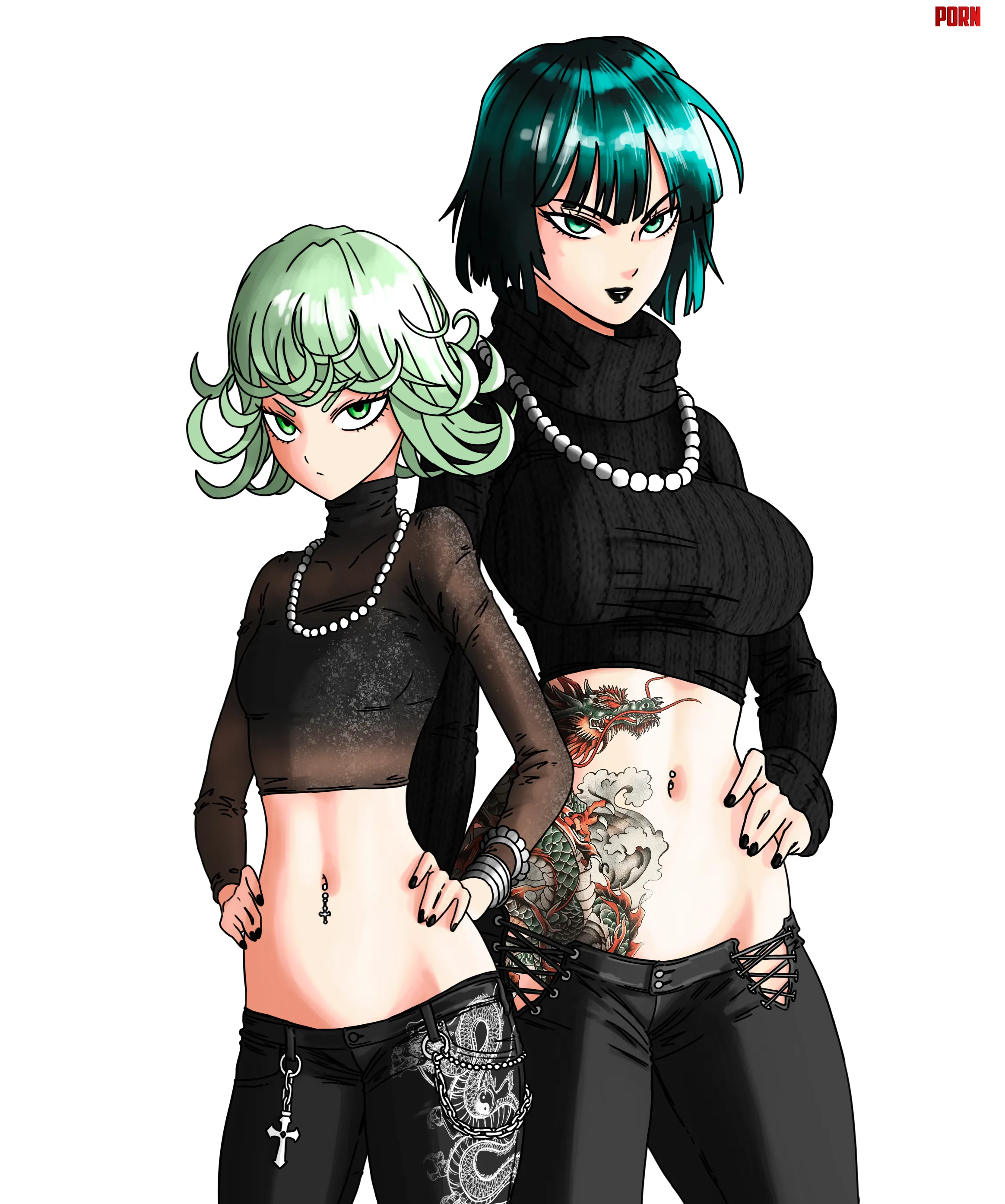 [OC] Tatsumaki & Fubuki by local_lowrise_lover