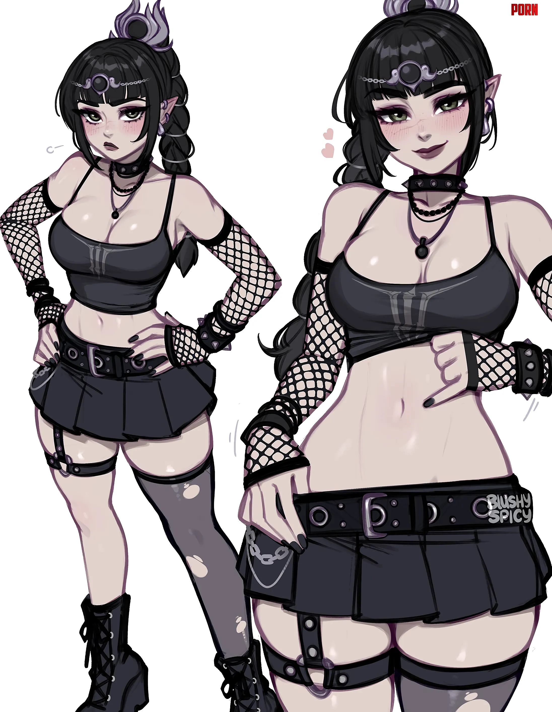 Goth Shadowheart [Baldurs Gate 3] by A_MASSIVE_PERVERT