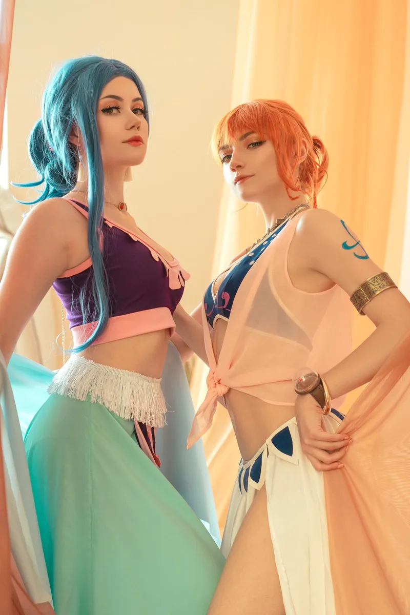 Thumbnail Nami and Vivi from One Piece by Carry Key and Anastasia Komori by Anastasia_komori