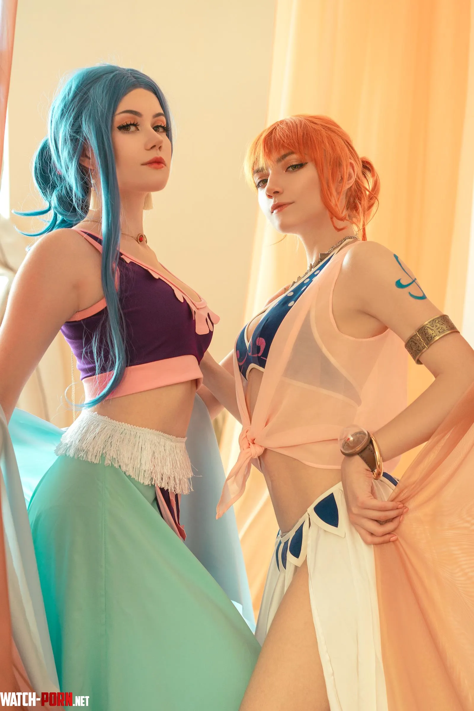 Nami and Vivi from One Piece by Carry Key and Anastasia Komori by Anastasia_komori