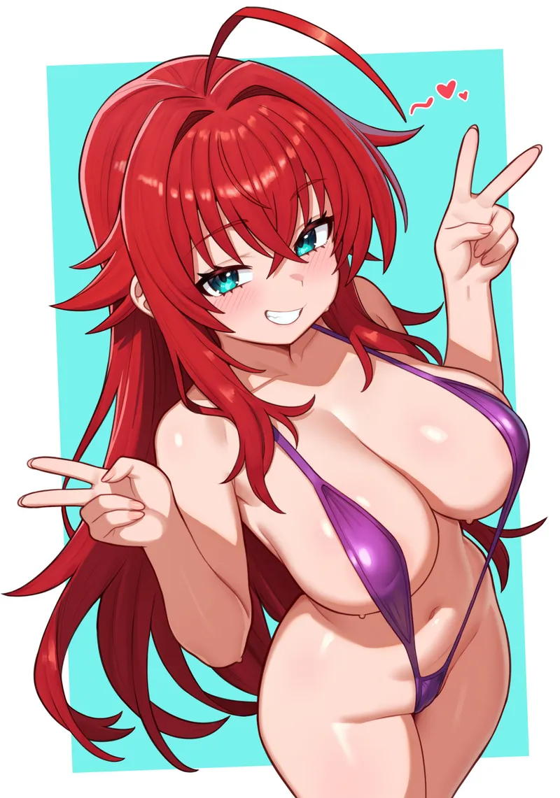 Thumbnail Sensual Appeal: A_MASSIVE_PERVERT's 'Slingkini Rias' from 'High School DxD'