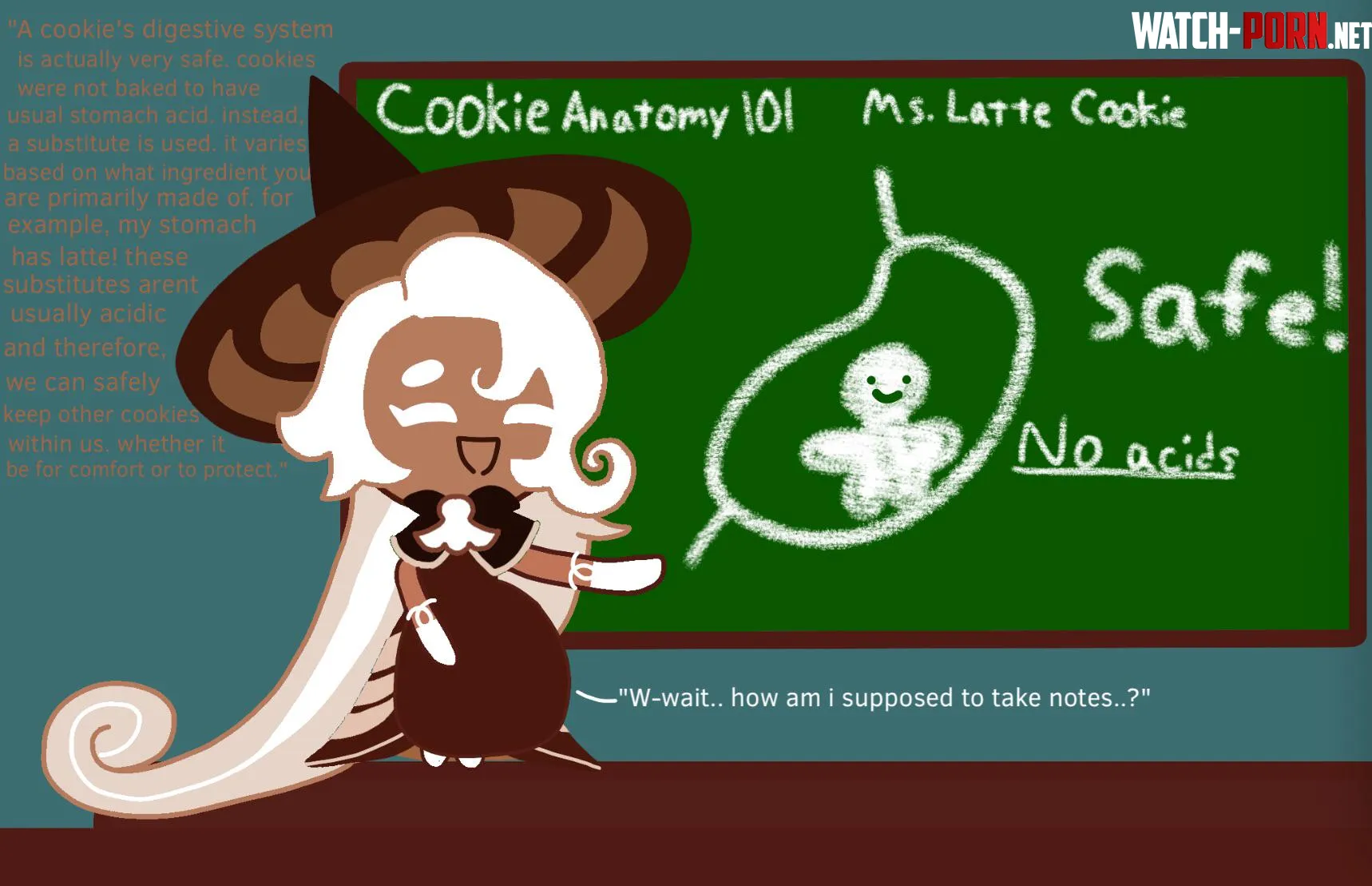 {image} a lesson in cookie anatomy (latte cookie vore) (endosoma) by Truenightsedge3
