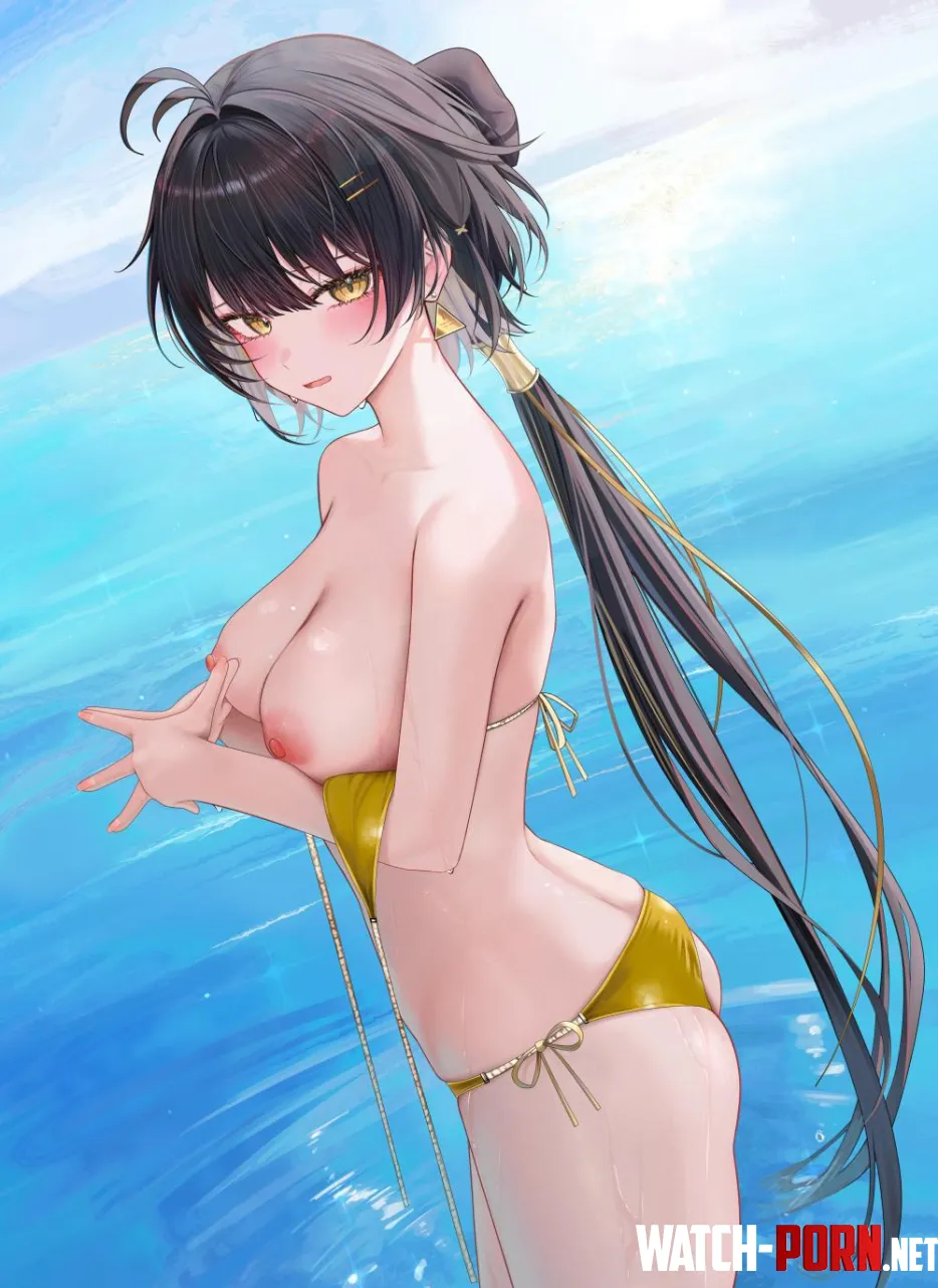Gold bikini by Tanished-Bull119