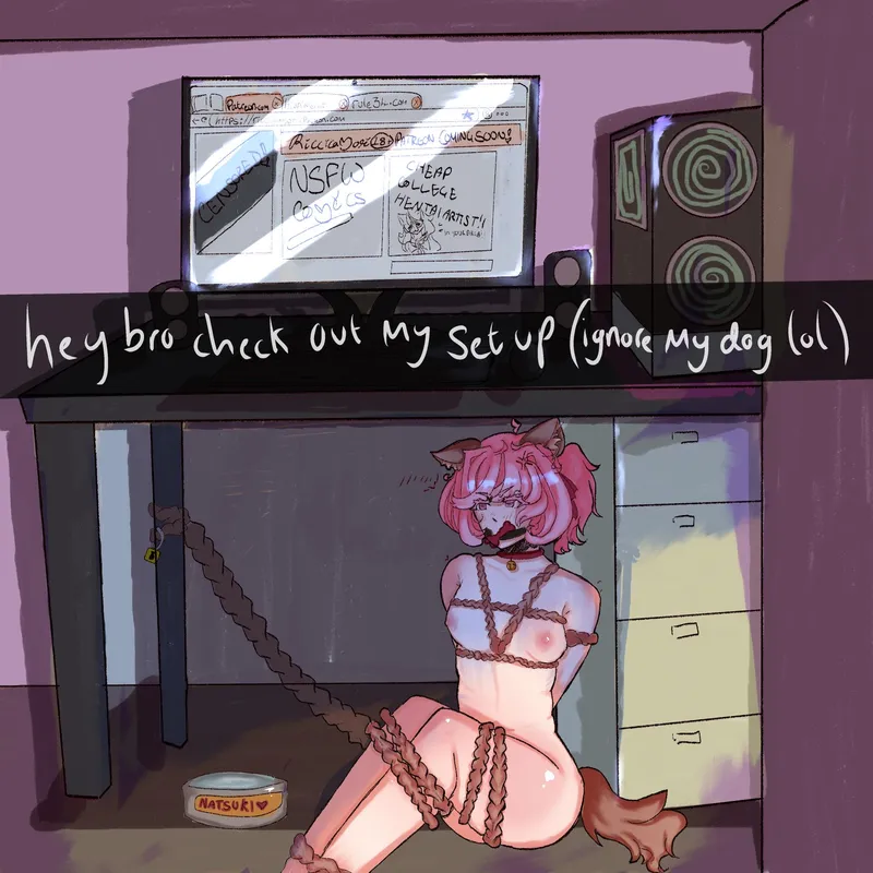 Thumbnail Appreciating Art: Ignore My Dog by moritchka | DDLCRule34