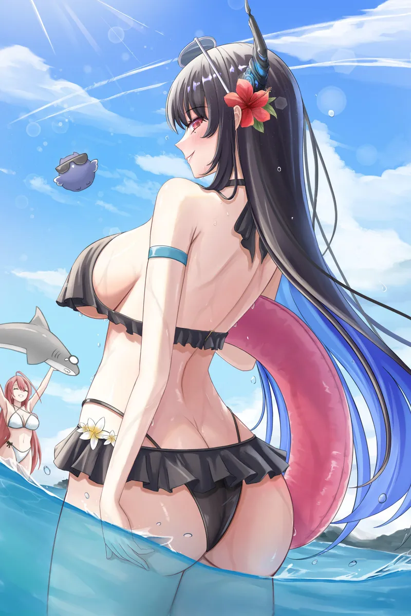 Thumbnail Dive into Summer Nerissa from Hololive by A_MASSIVE_PERVERT