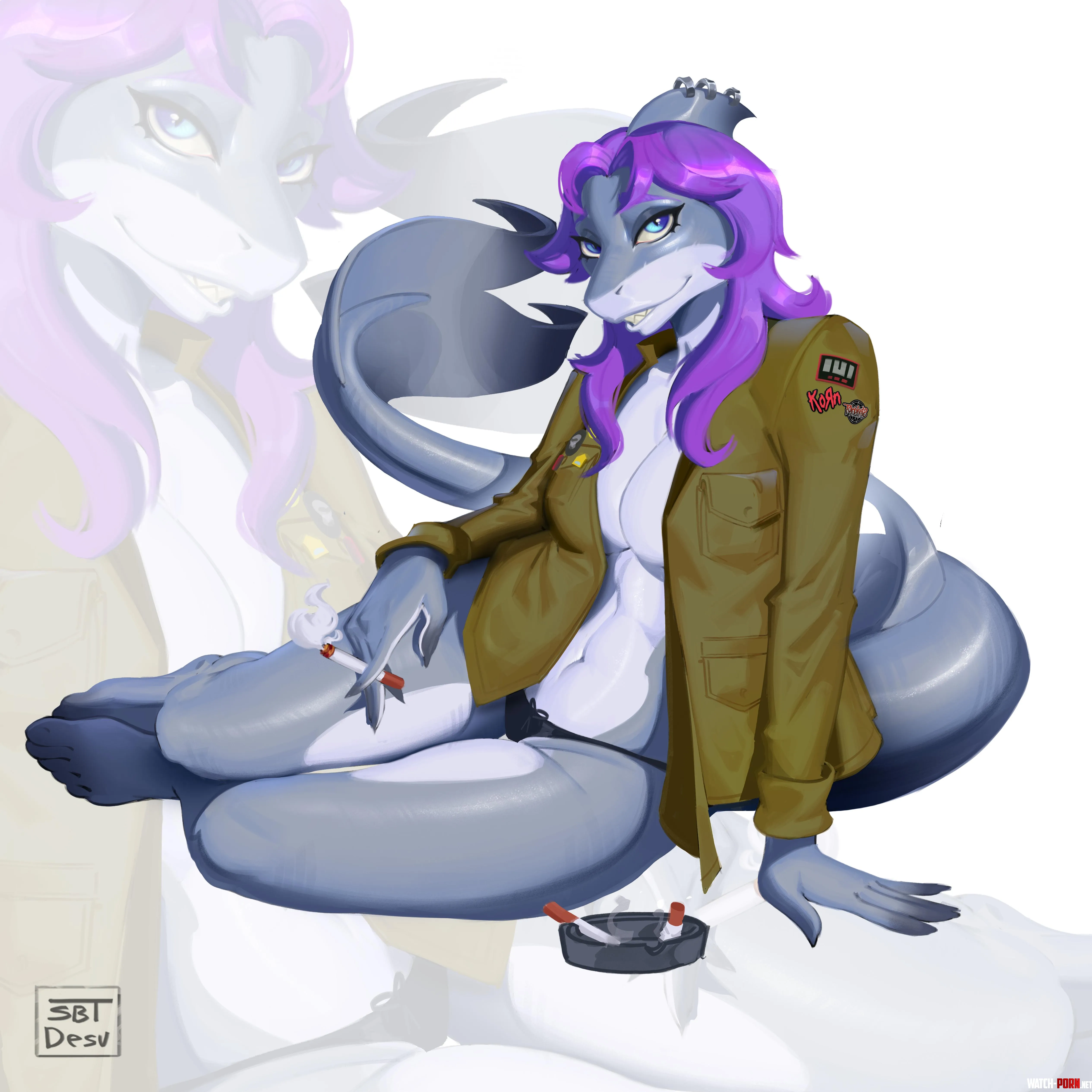 Shark Pin-Up [F] (sbtdesu) by sbtdesu