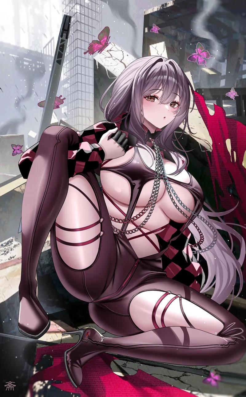 Thumbnail Witness Racer's High Scarlet's Radiance by RaidenMeiEi | thighdeology