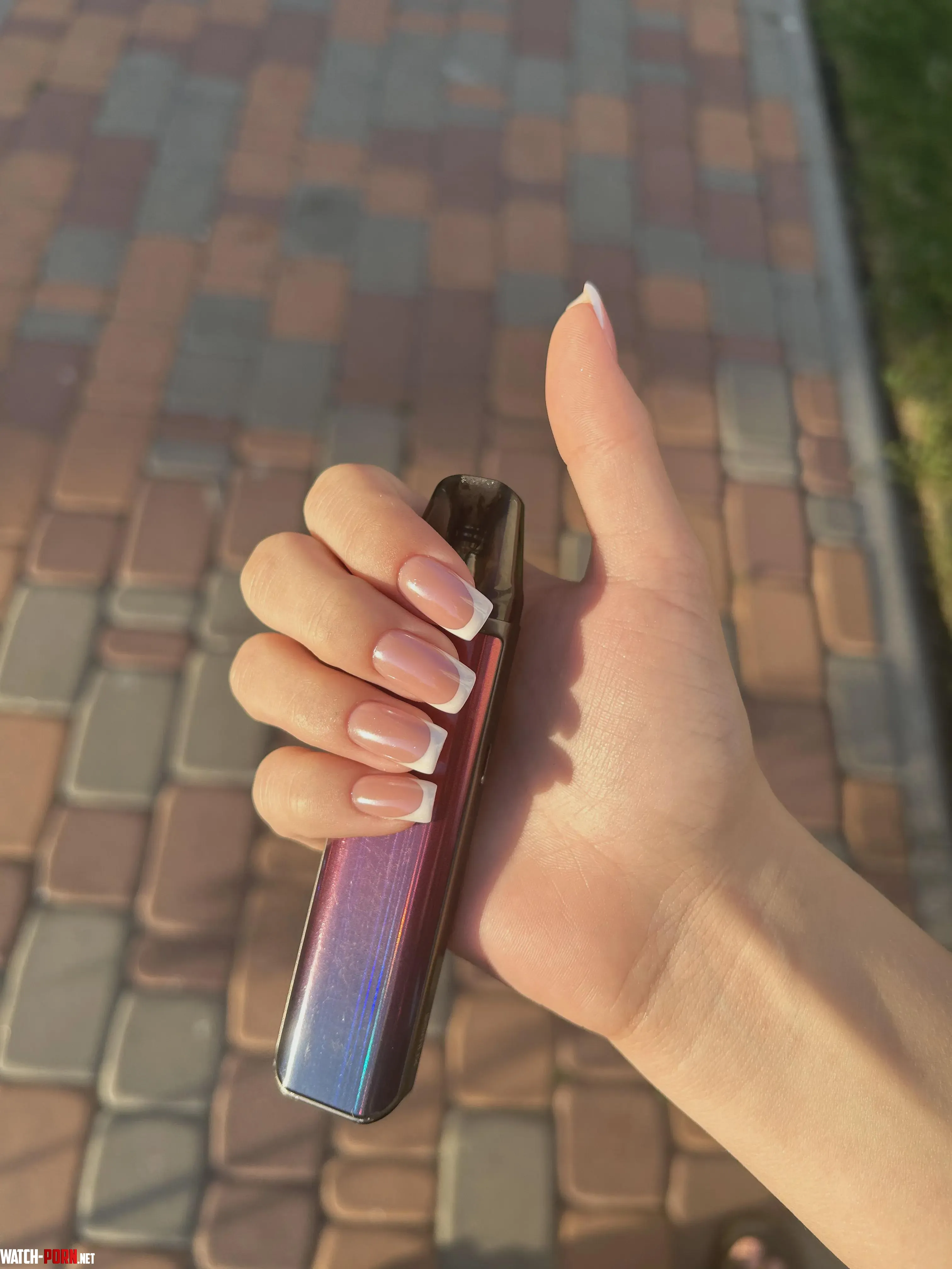 The sunlight is hitting my new manicure so beautifully by Lovely__Angell