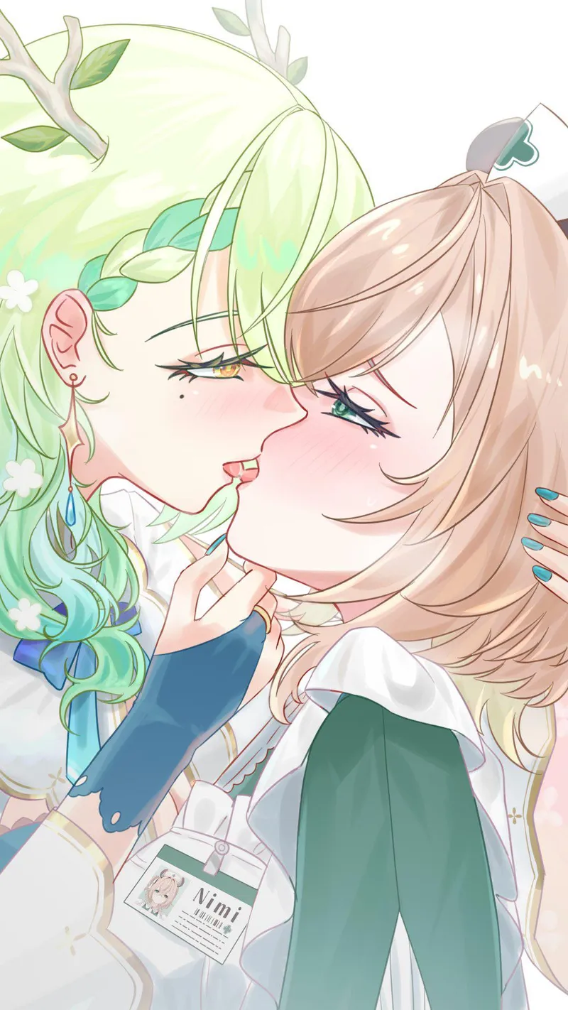 Thumbnail Hololive x Indie Vtuber Kiss: Fauna & Nimi Nightmare by Silent_Steak_9540