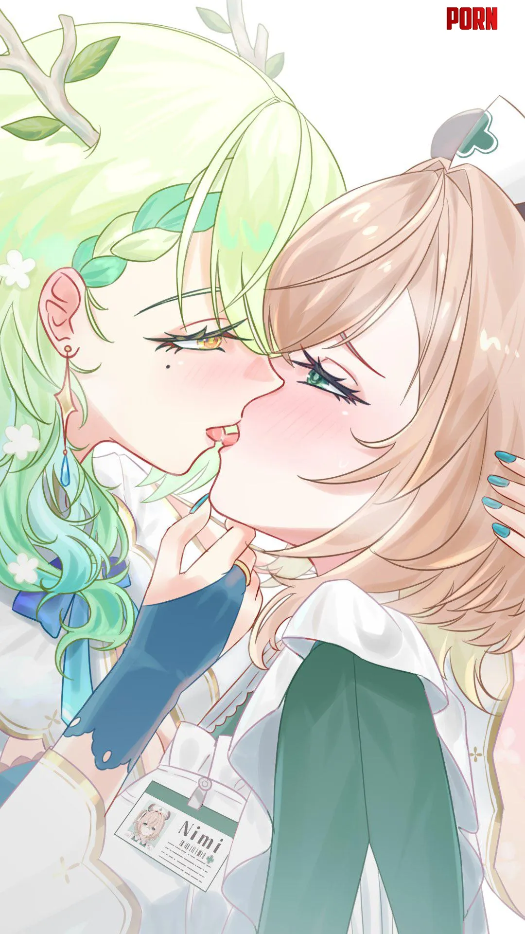 Fauna & Nimi Nightmare kiss [Hololive x Indie Vtuber] by Silent_Steak_9540