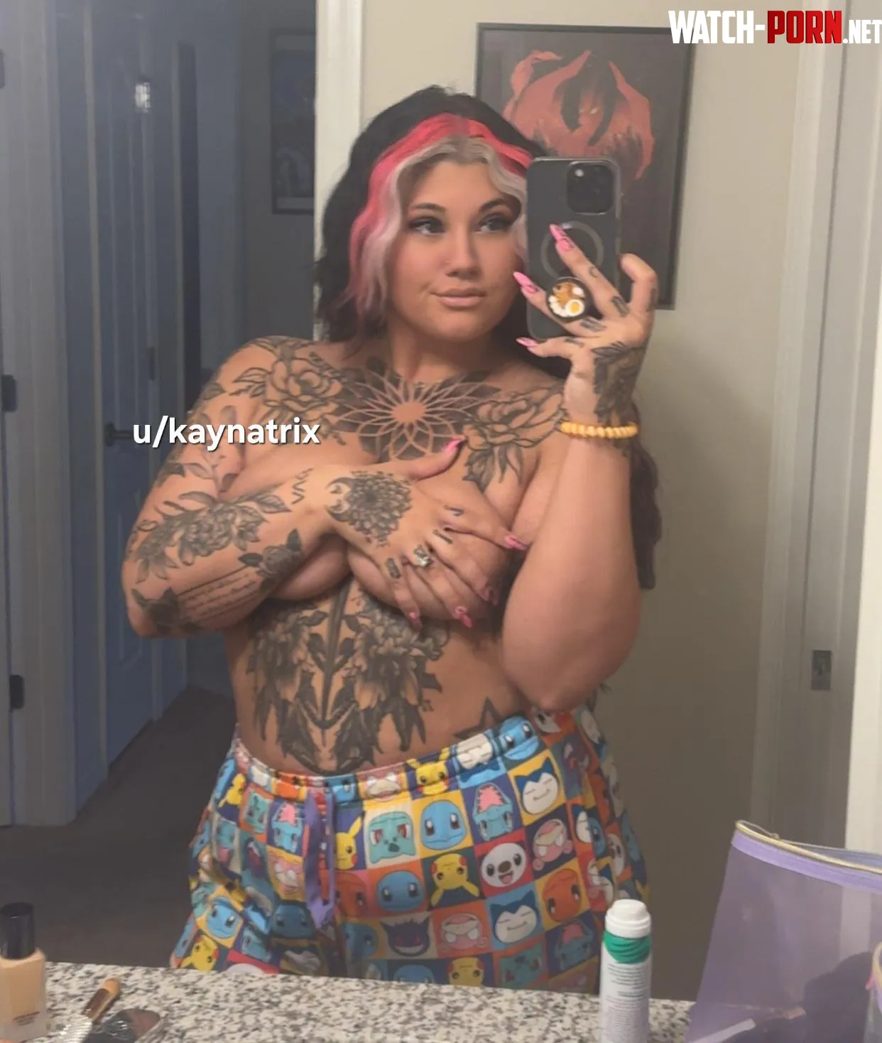 Felt cute getting ready. You guys like my Pokémon pants by kaynatrix