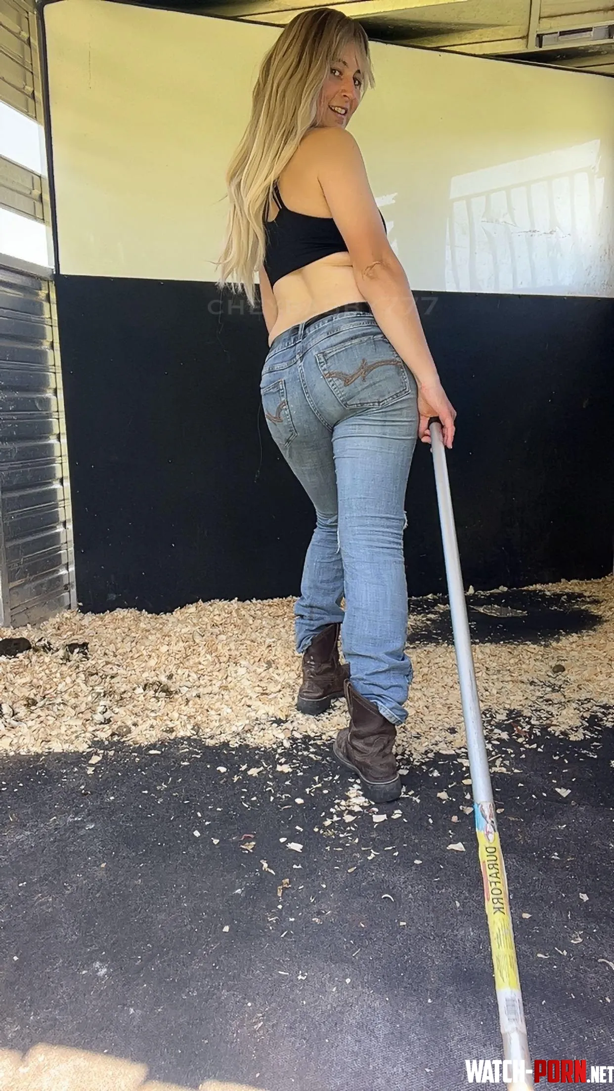 Cleaning out the trailer by cheybabby_777