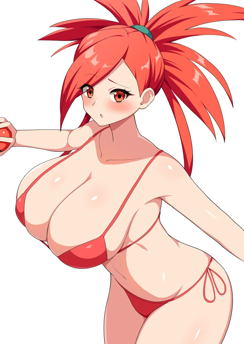 Thumbnail Flannery's Red Bikini Revealed in Pokemon