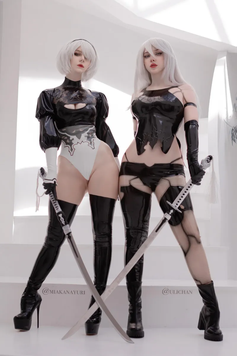 Thumbnail 2B & A2 [Nier] by Miakanayuri & Ulichan by Miakanayuri