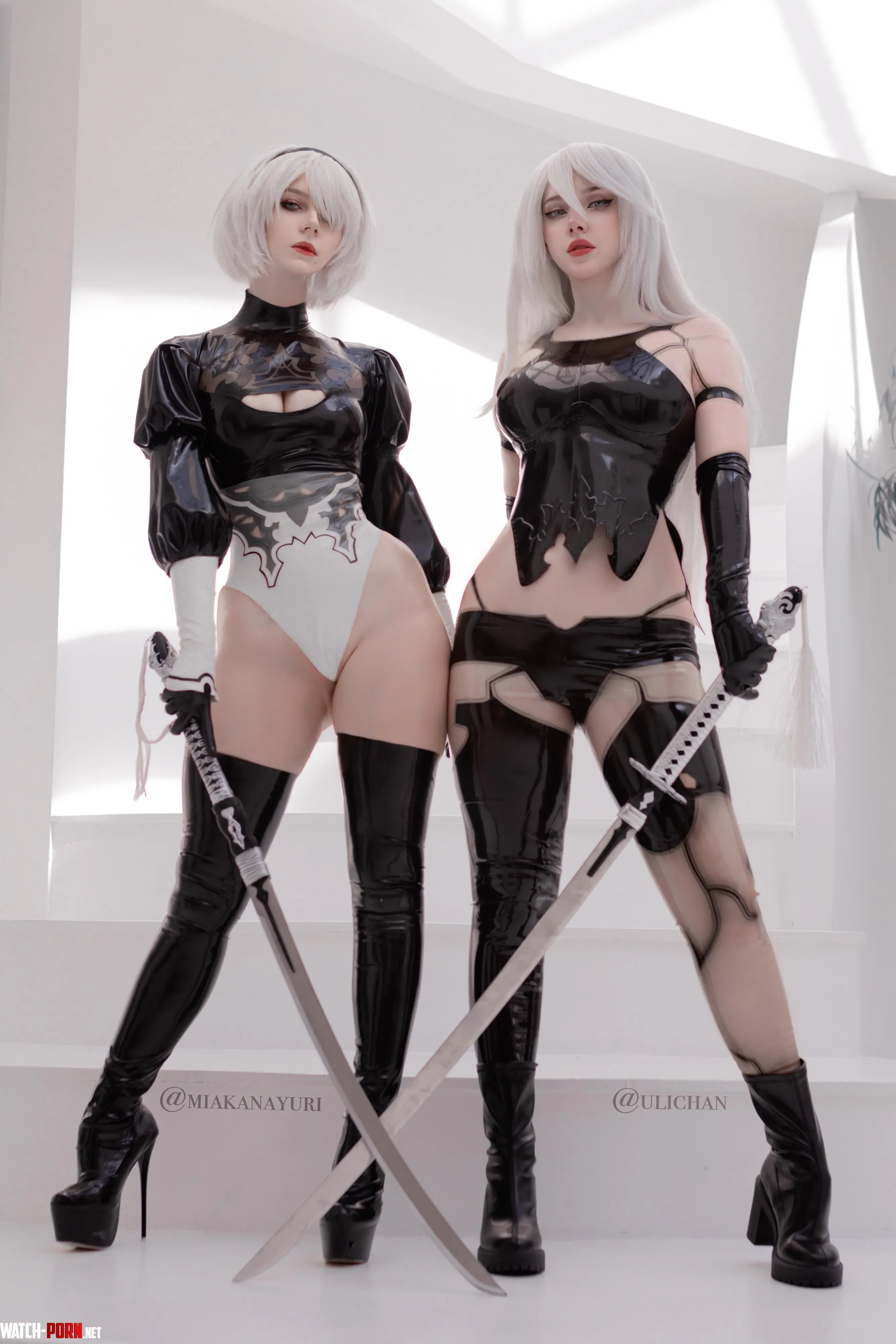 2B & A2 [Nier] by Miakanayuri & Ulichan by Miakanayuri