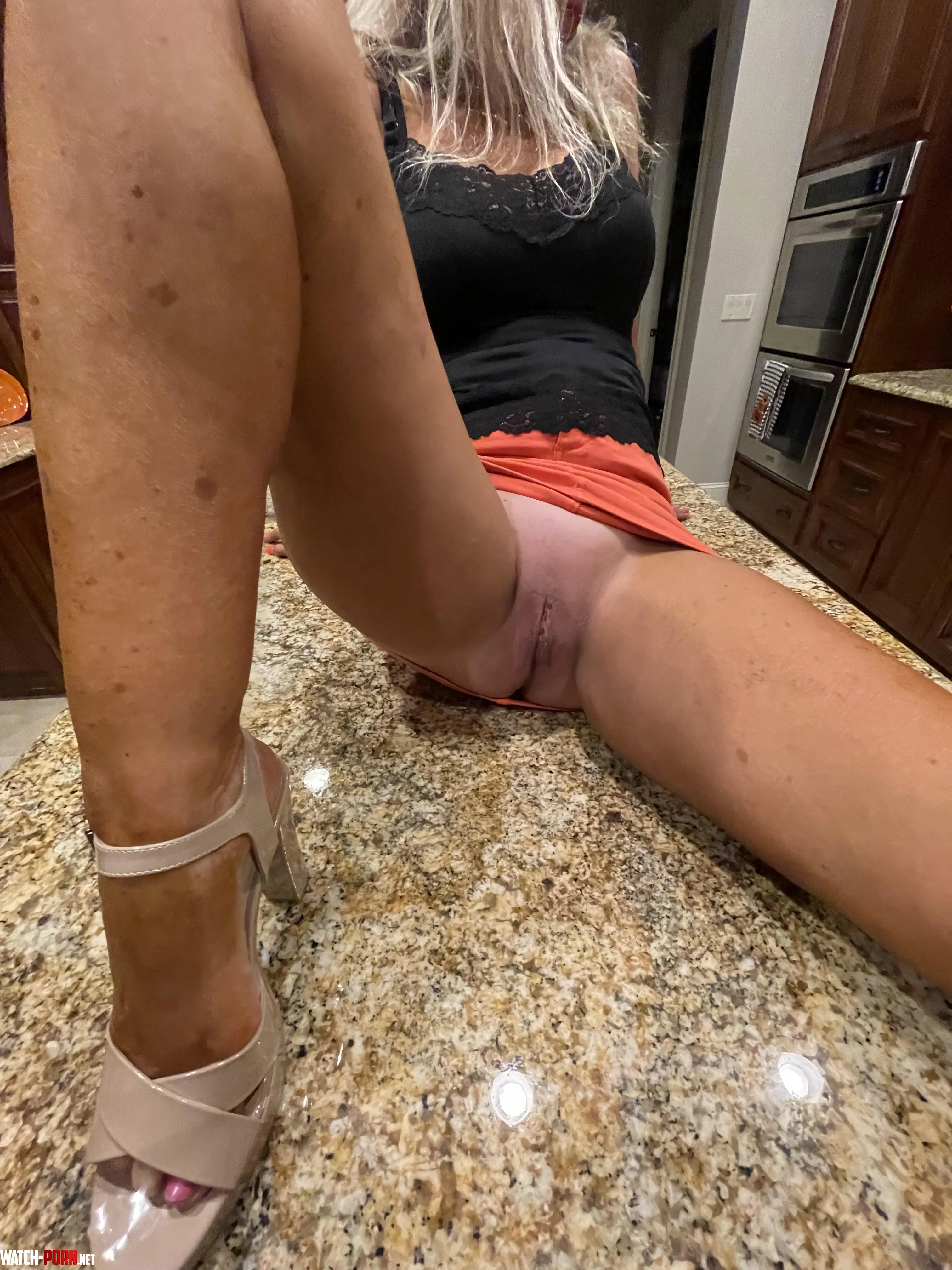Let me tease you on the counter by My_Hotwife_Journey
