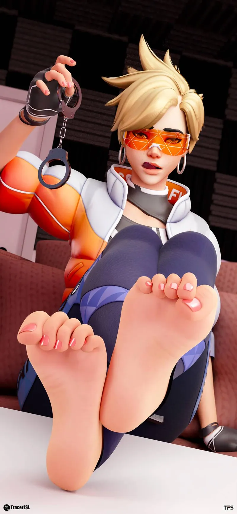 Thumbnail Tracer Overwatch Rule34feet by Kyoto709
