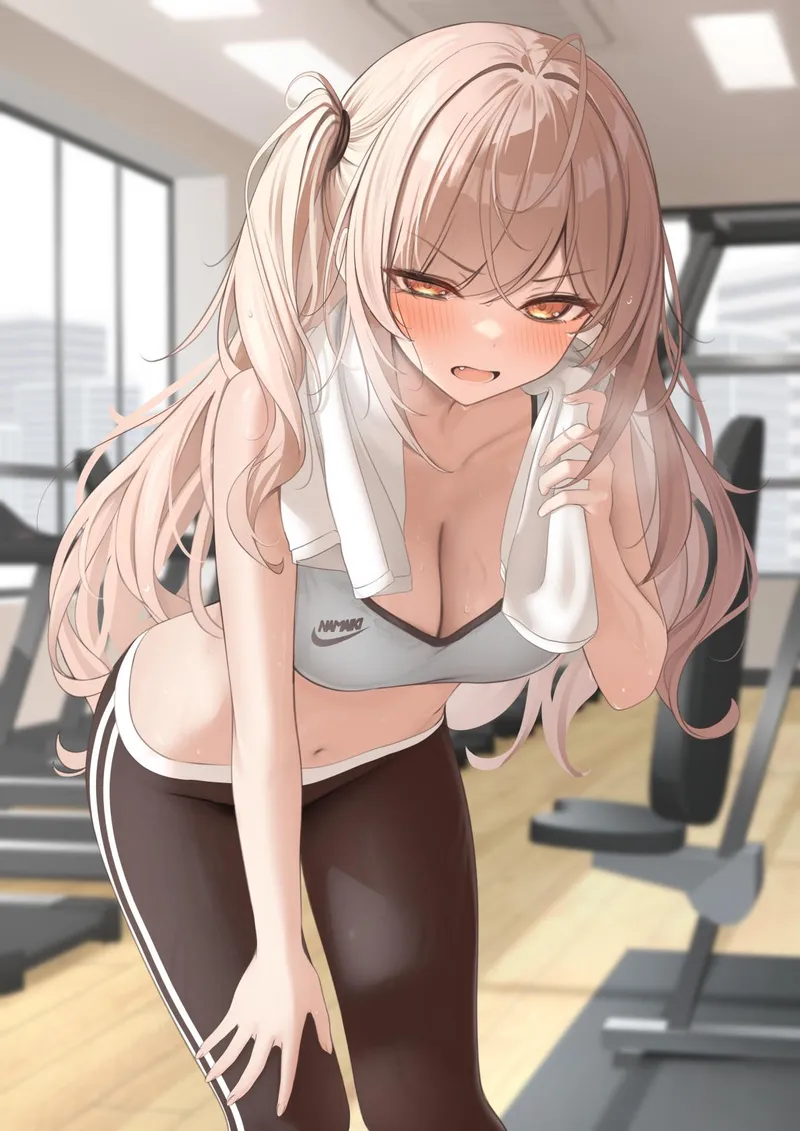 Thumbnail After Workout Original Art | fitdrawngirls