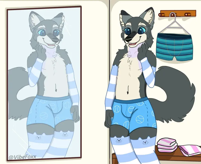 Thumbnail Charming and Cute Art by Author Quinlavoz07 in furry Category