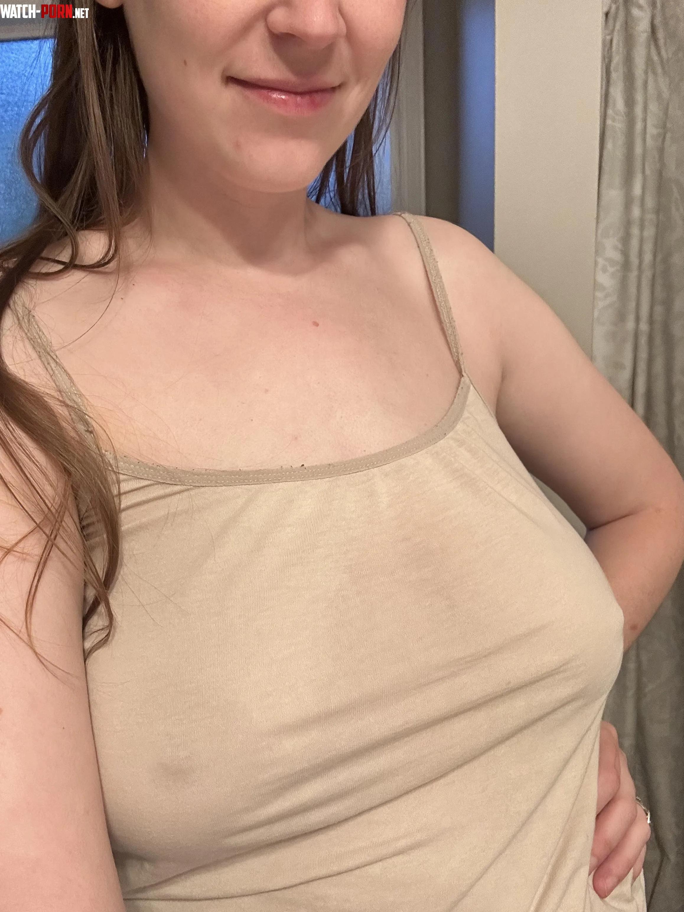 Tank top with no bra. Yes please. by ManualMama