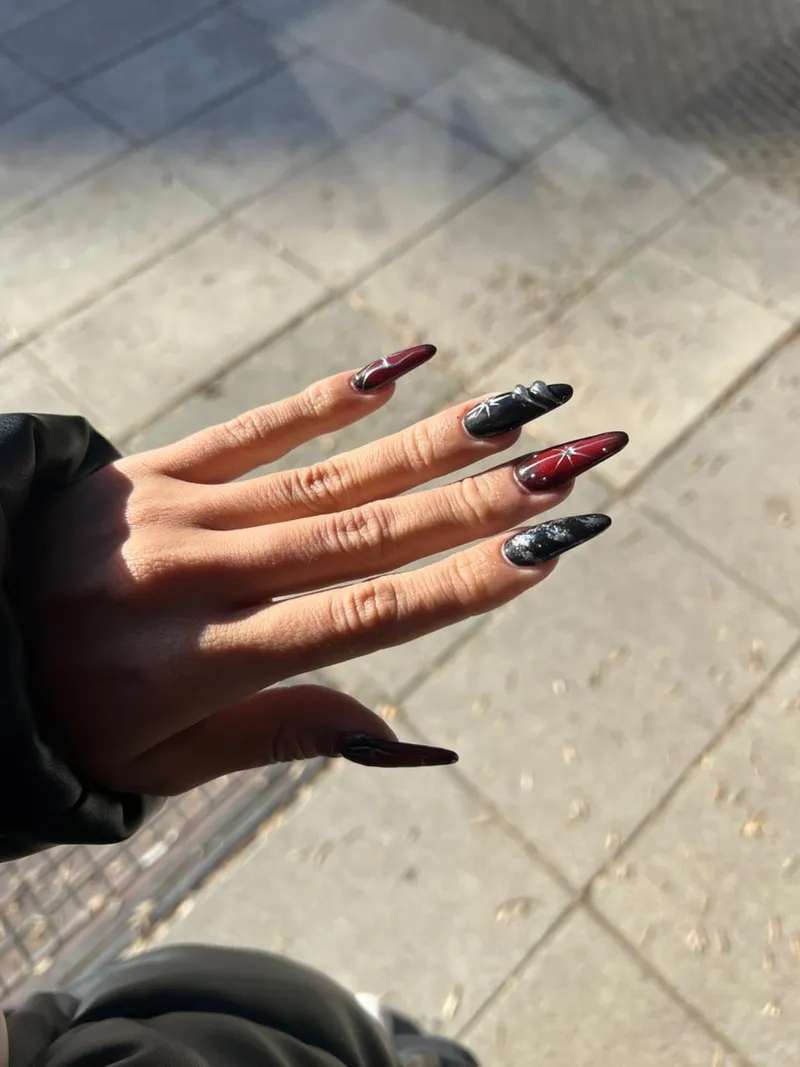 Thumbnail Babygalsivip's Dark Delights: Nails to Mesmerize