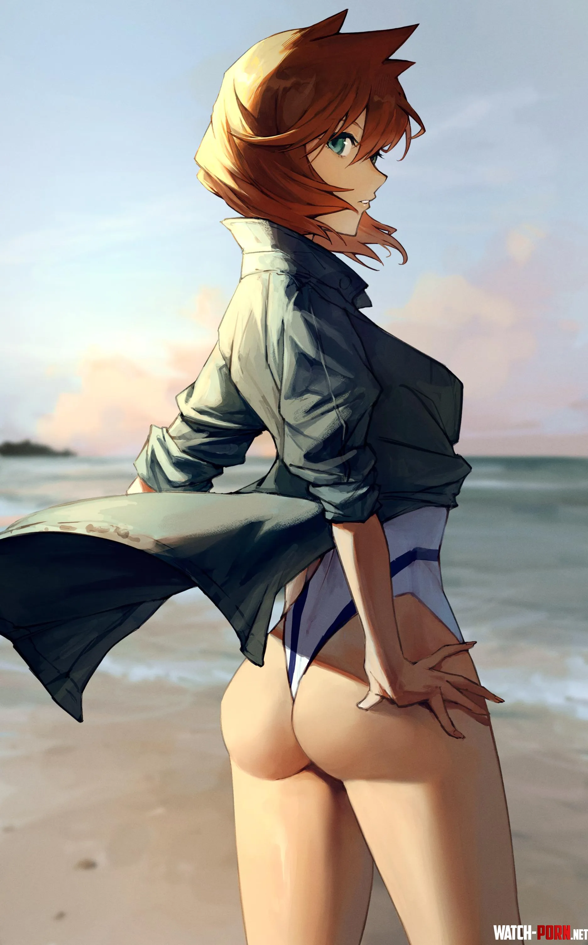 HGSS Beach Misty [Pokemon] by A_MASSIVE_PERVERT