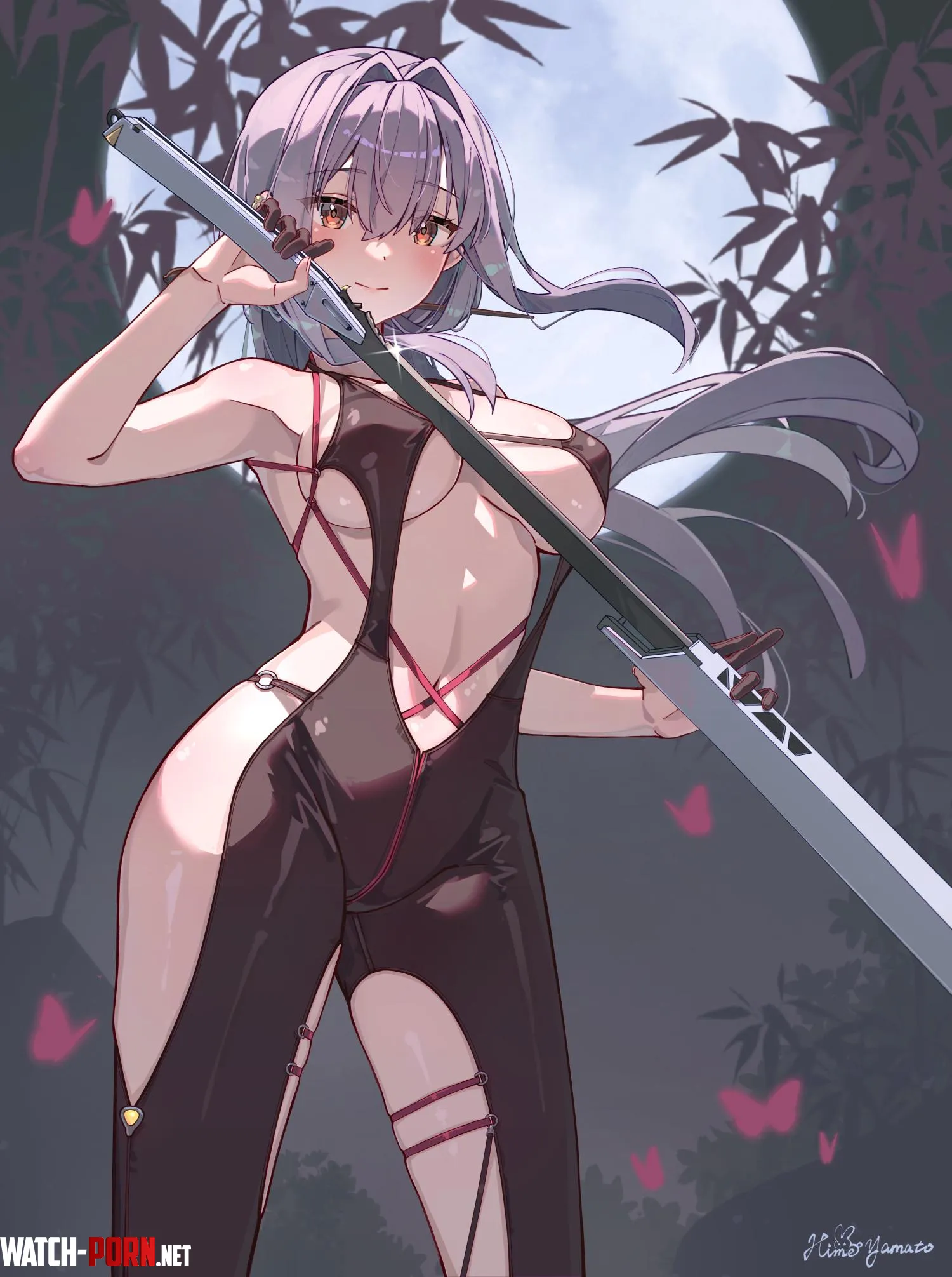Scarlet unsheathing a cool sword [NIKKE] by marxsander2016