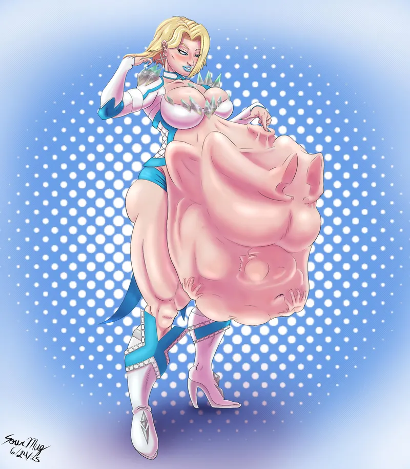 Thumbnail Delve into Vore Art: Emma Frost's Female Pred Adventure