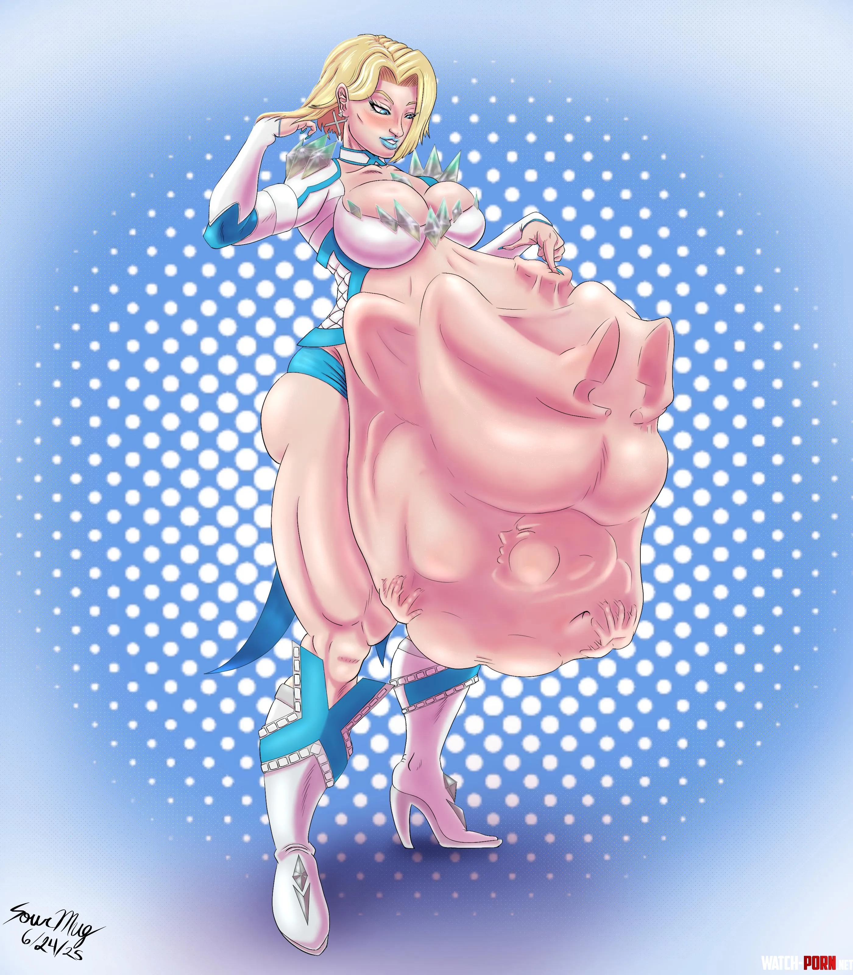 {Image} Emma Frost [Female Pred, Multiple prey, Willing Pred, Unwilling Prey] (by me!) by S0urmug