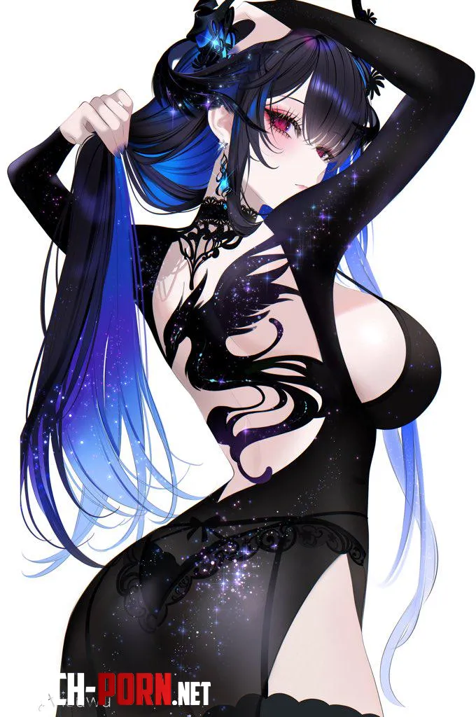 Nerissa in backless outfit (Arisuwu) [Hololive] by elegantloveglimmer