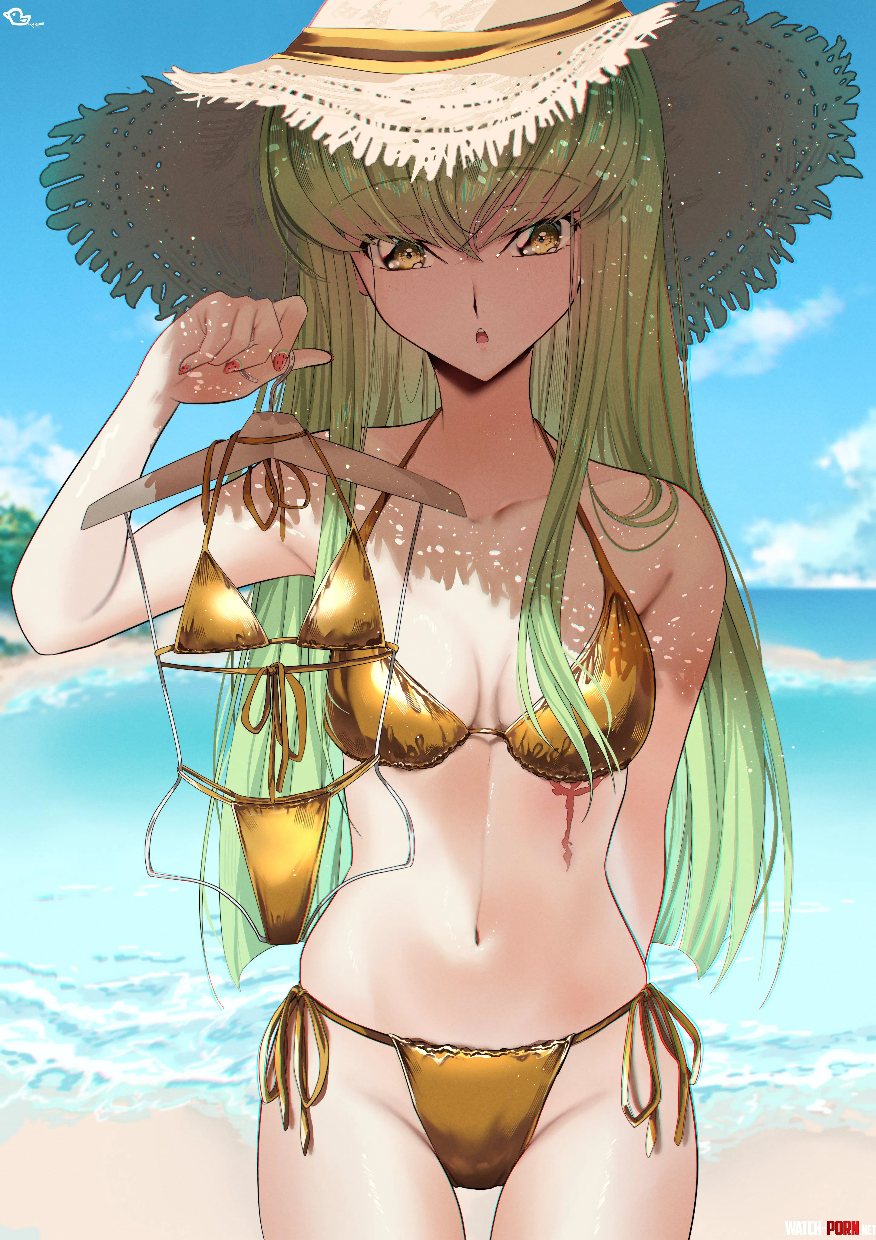 Gold bikini C.C by xSaviour_N