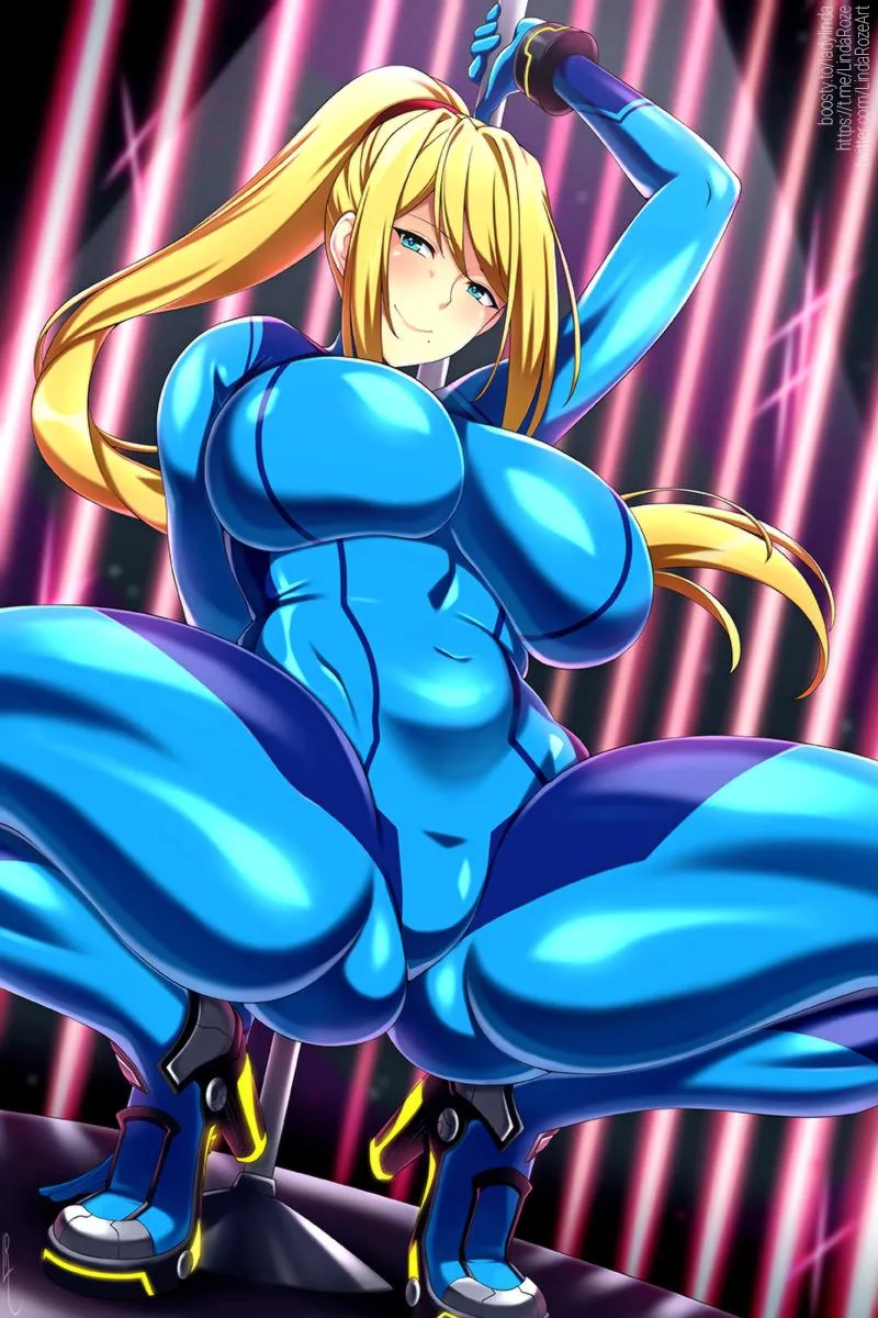 Thumbnail Samus Pole Dancing Artistry by TrainYuri - animebodysuits