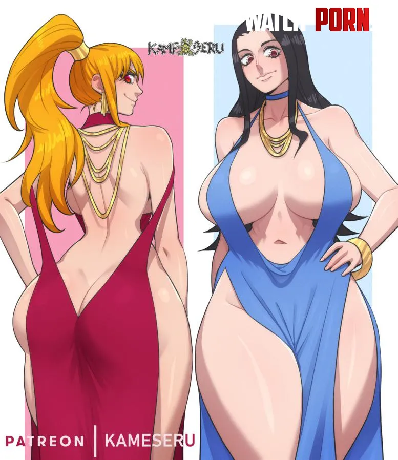 Can anyone send me pics of Nami and Robin from the anime as well as naked edits. by zukunna