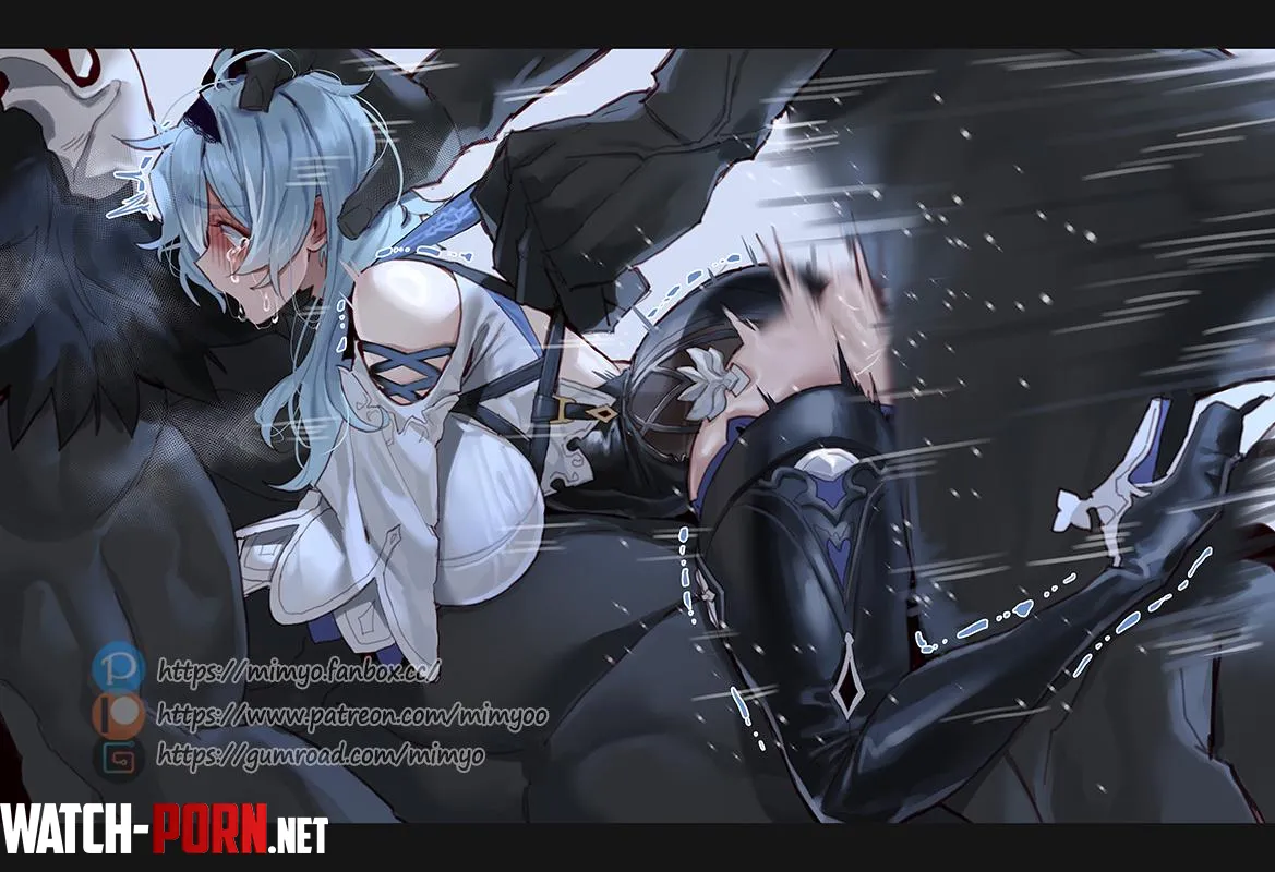 The beasts seem happy to have a new toy (mimyo) [genshin impact] by Da_Darius
