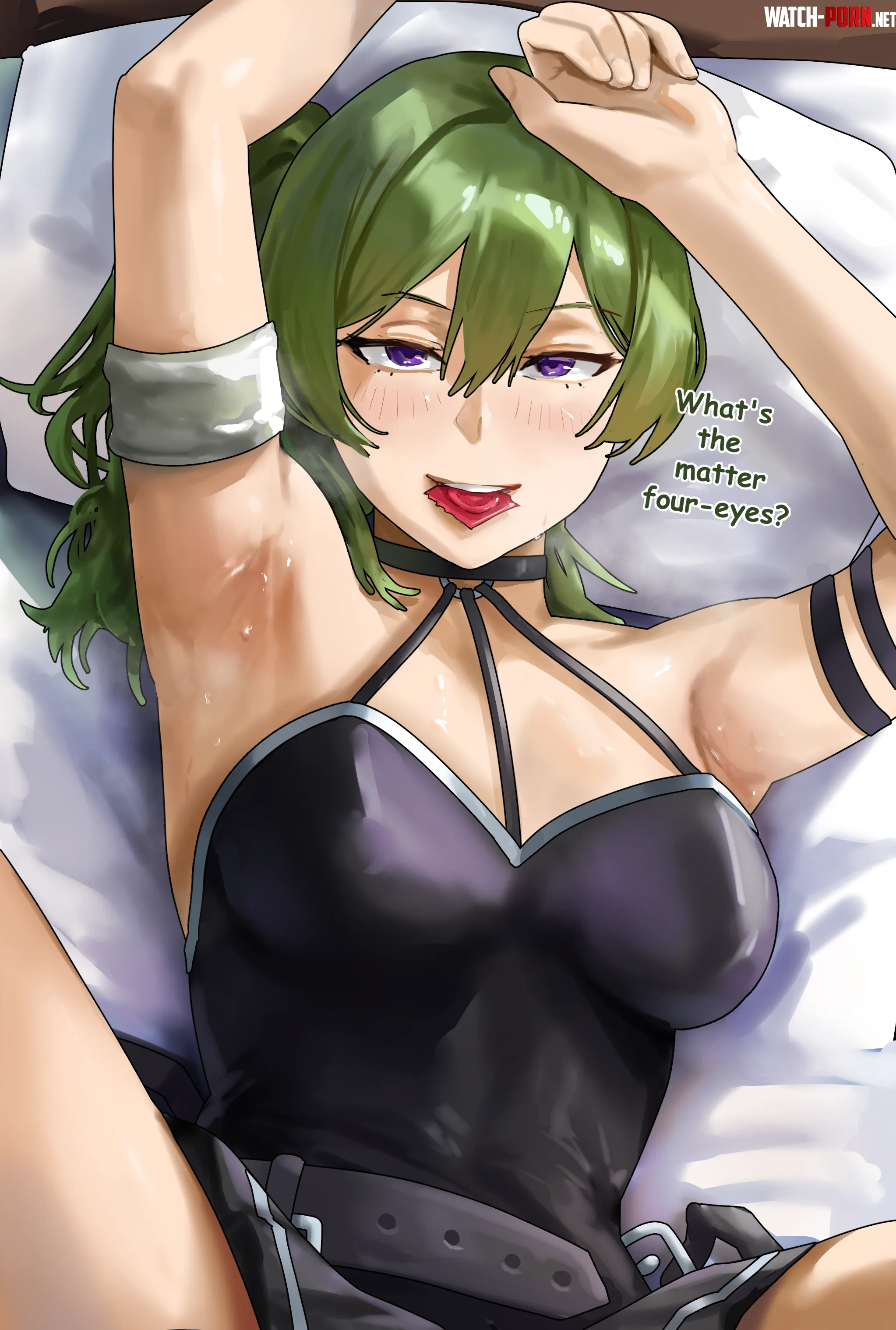 Sweaty Ubel on the bed [Sousou no Frieren] by hornylover25